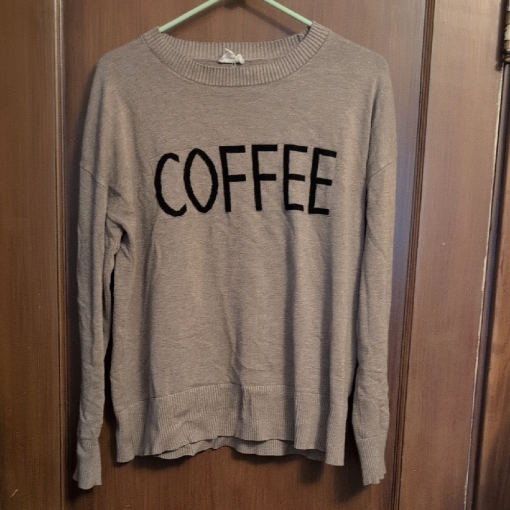 Coffee Oversize Sweater, Soft And Lightweight